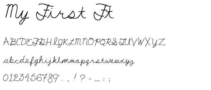 My First Ft font
